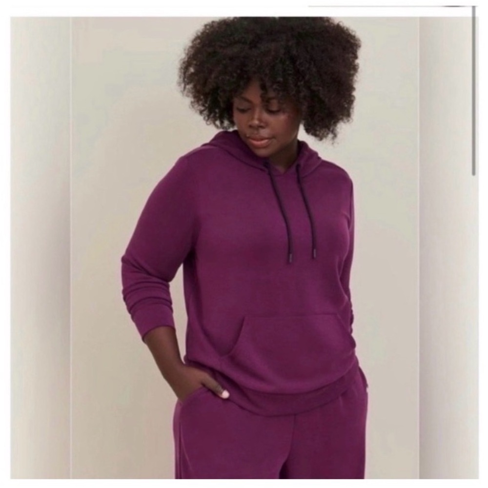 TORRID Active Purple Hooded Sweatshirt - Picture 4 of 9